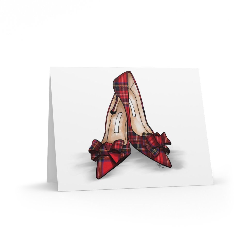 Christmas plaid deals heels