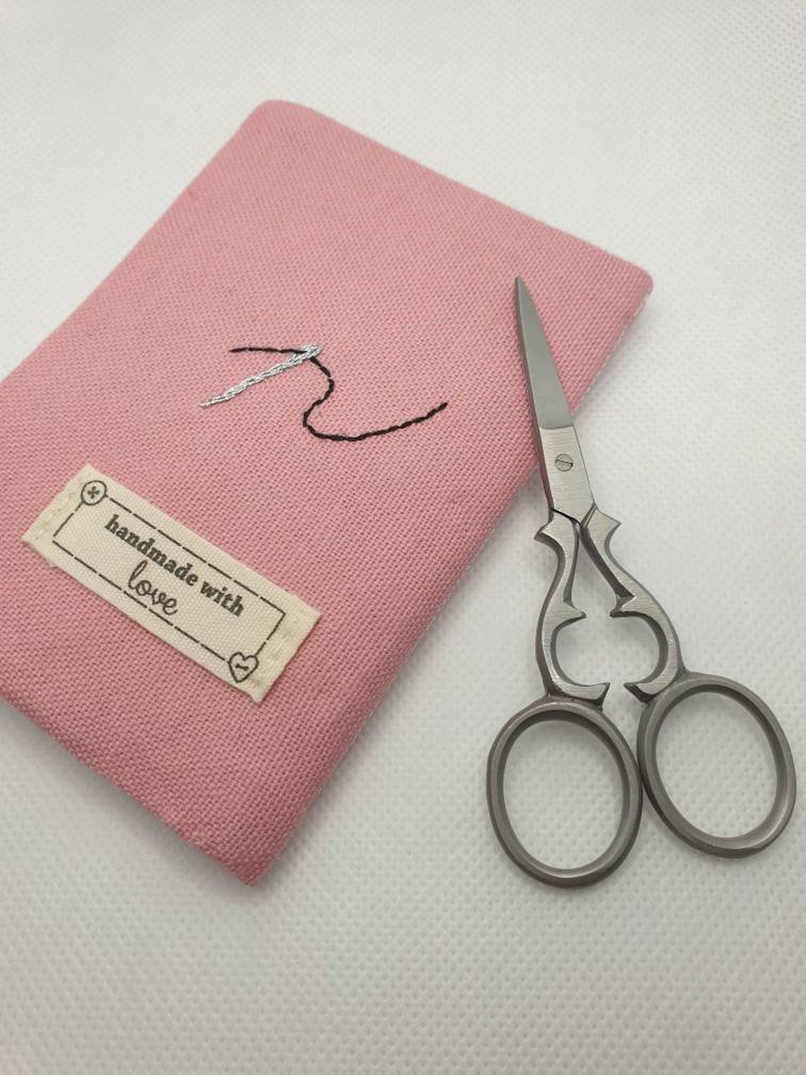 Hand Embroidered Needle Case Needle Book Sewing Case Pin Etsy
