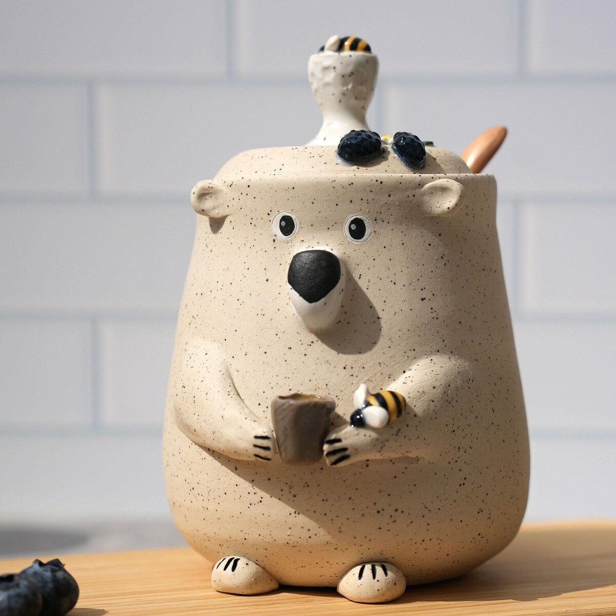 Preorder Bear Jar / Bear Ceramic Berry Jam or Honey Jar / Honey Bear / Cute Bear Gift - Etsy