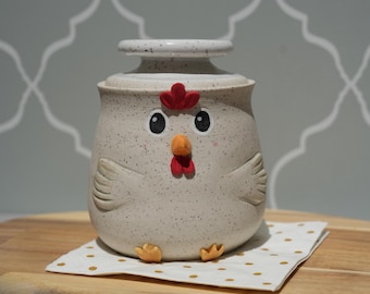 Preorder Ceramic Chicken Butter Keeper: Handmade Stoneware French Butter Crock