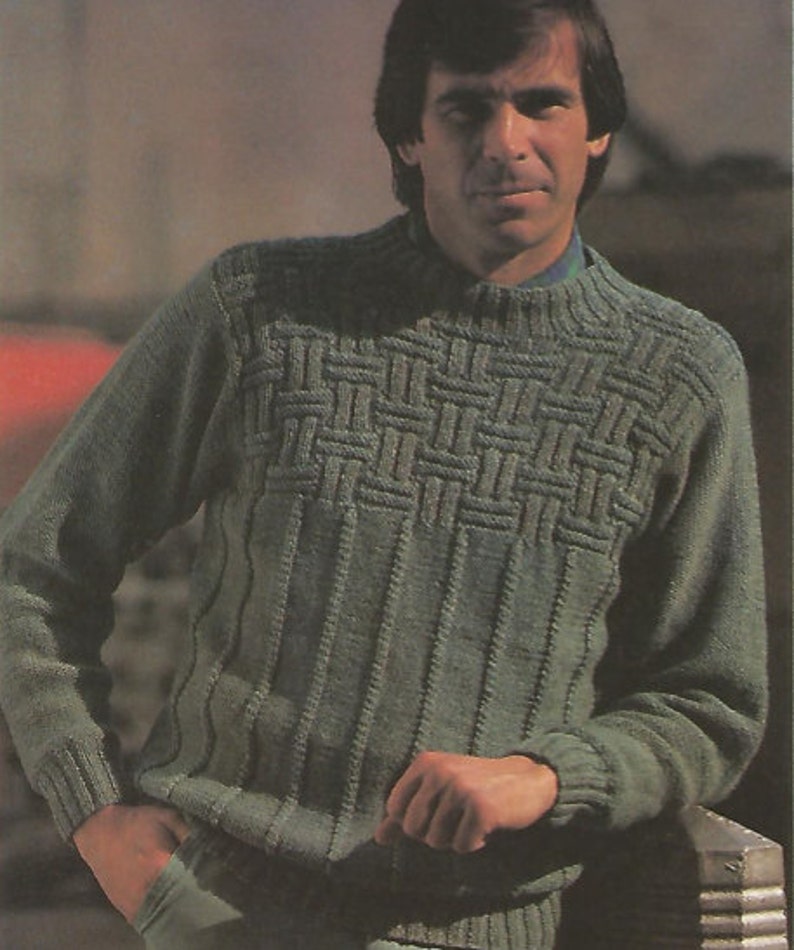 patterned yoke sweater