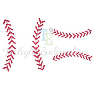 Baseball Stitches Machine Embroidery Design, Baseball Stripes Machine Embroidery Design, Baseball Laces Embroidery Design INSTANT DOWNLOAD