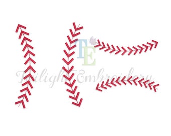 Baseball Stitches Machine Embroidery Design, Baseball Stripes Machine Embroidery Design, Baseball Laces Embroidery Design INSTANT DOWNLOAD