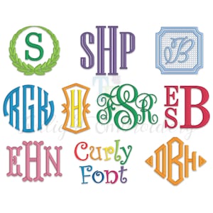 Embroidery Fonts Bundle Machine Embroidery Monogram Fonts Machine Embroidery Designs Multiple Sizes & Formats, BX Included, INSTANT DOWNLOAD