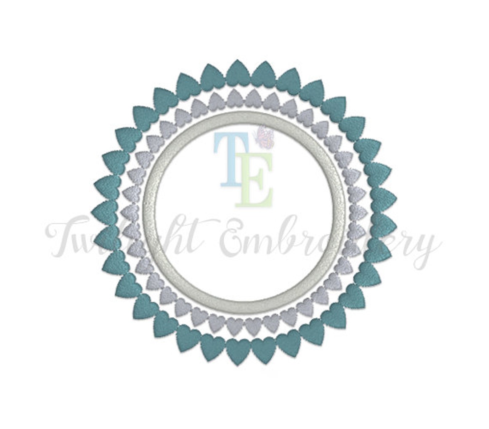 Set of 2 Machine Embroidery Frames Embroidery Monogram Frame Etsy