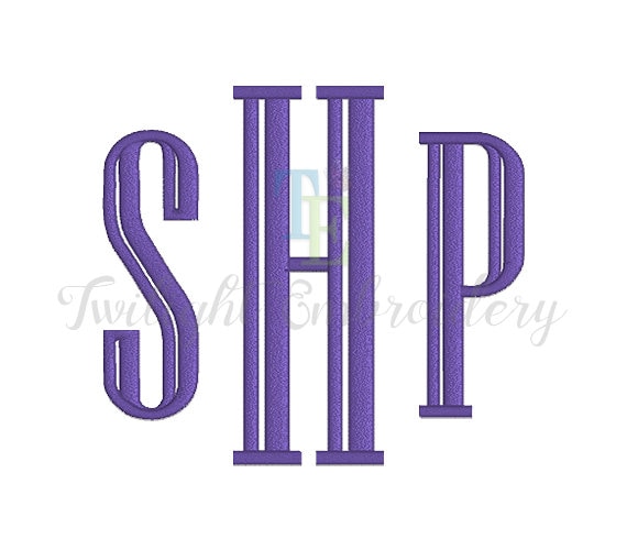 Formal Machine Embroidery Monogram Font, Boy Embroidery