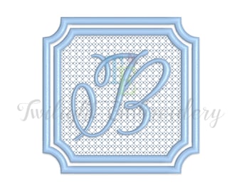 Embossed Machine Embroidery Monogram Font, Knock Down Machine Embroidery Monogram Font, Embossed Embroidery Designs INSTANT DOWNLOAD