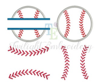 Set of 3 Baseball Embroidery Designs Baseball Applique Designs Baseball Laces Embroidery Design INSTANT DOWNLOAD