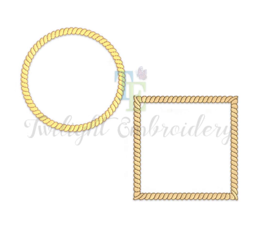 Set of 2 Machine Embroidery Frame Designs Circle Machine Embroidery