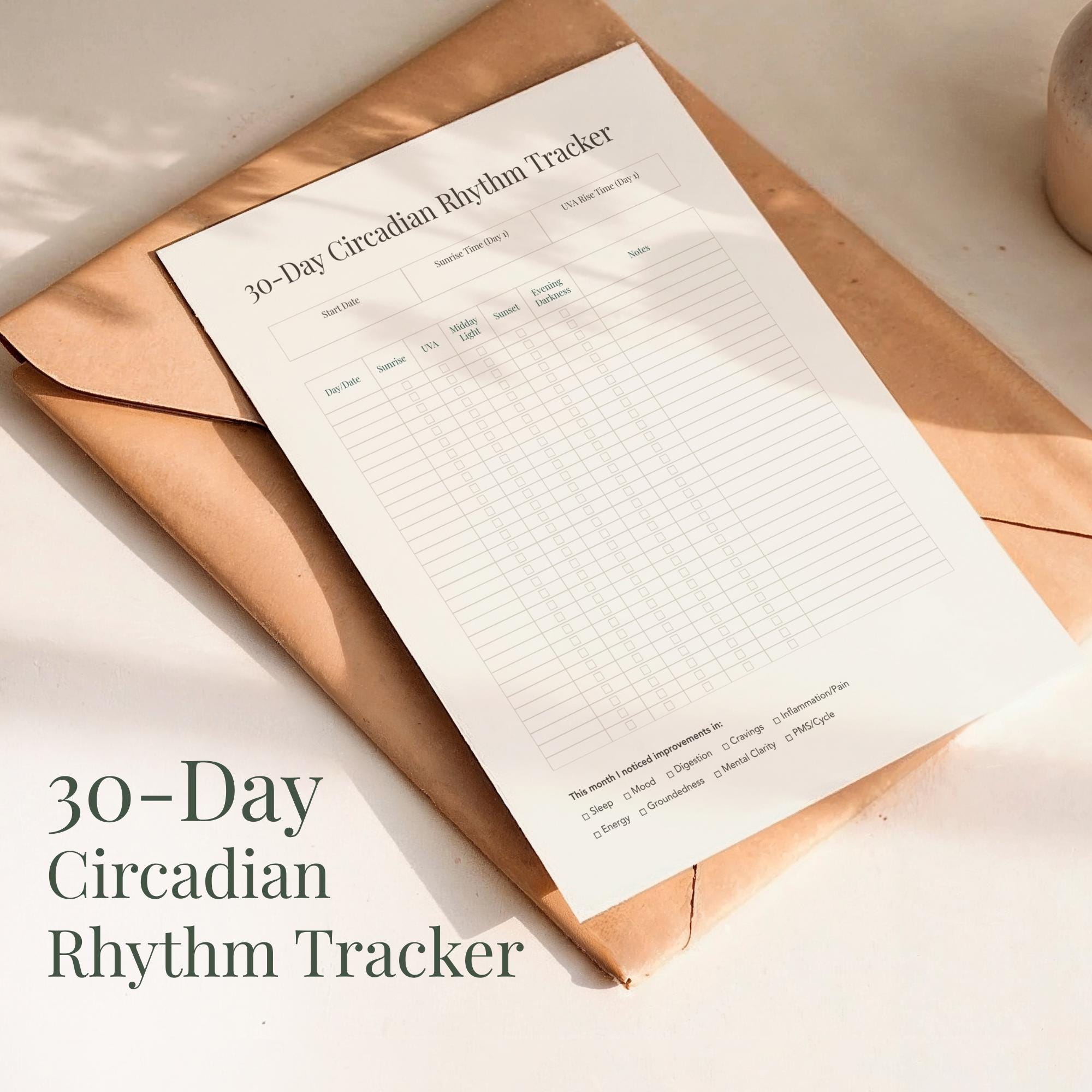 Circadian Rhythm Tracker | Daily Light Tracker for Women | Support ...