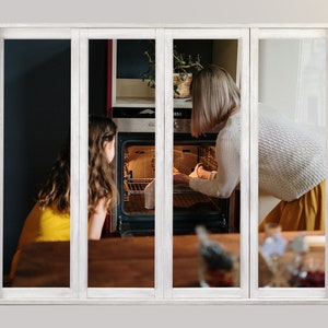 10 superposiciones de ventanas, superposición de ventanas, archivos PNG, superposiciones de Photoshop, ventana de Navidad, superposición de ventana familiar