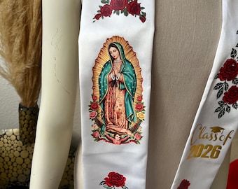 Virgen de Guadalupe graduation stole sash