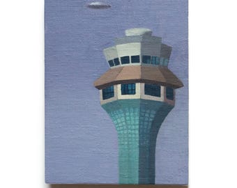 UAP UFO Hand-painted Historical Sighting O'Hare Airport Chicago 2006