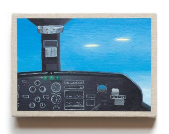 UAP UFO Hand-painted Historical Sighting Guernsey 2007