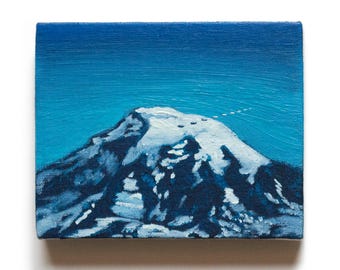 UAP UFO Hand-painted Historical Sighting - Kenneth Arnold, Rainier, 1947