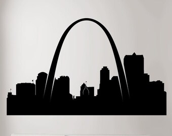 Louis Skyline Vinyl Sticker Abstract St Made to Order Decal Stencil #1041