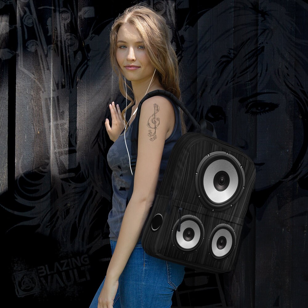 Music Speaker Sound Stack Backpack by Buy Custom Things