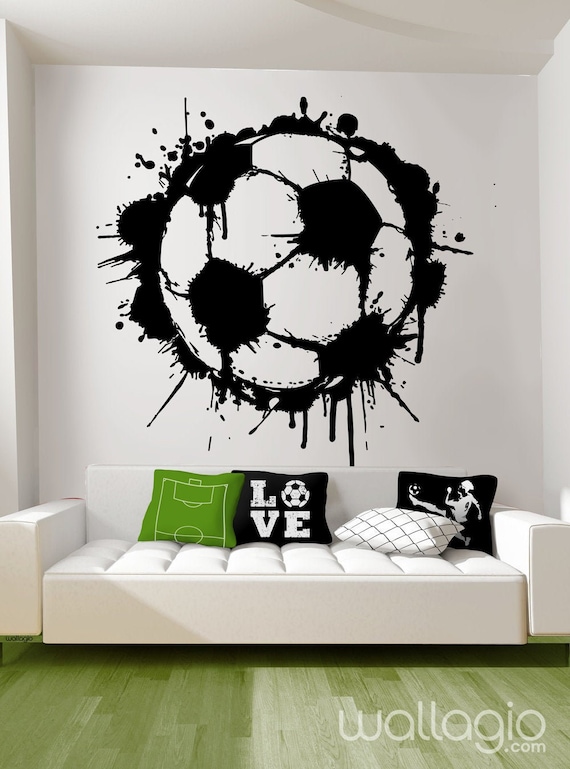 Soccer Wall Sticker Futbol Wall Mural Soccer Mom World Cup Etsy