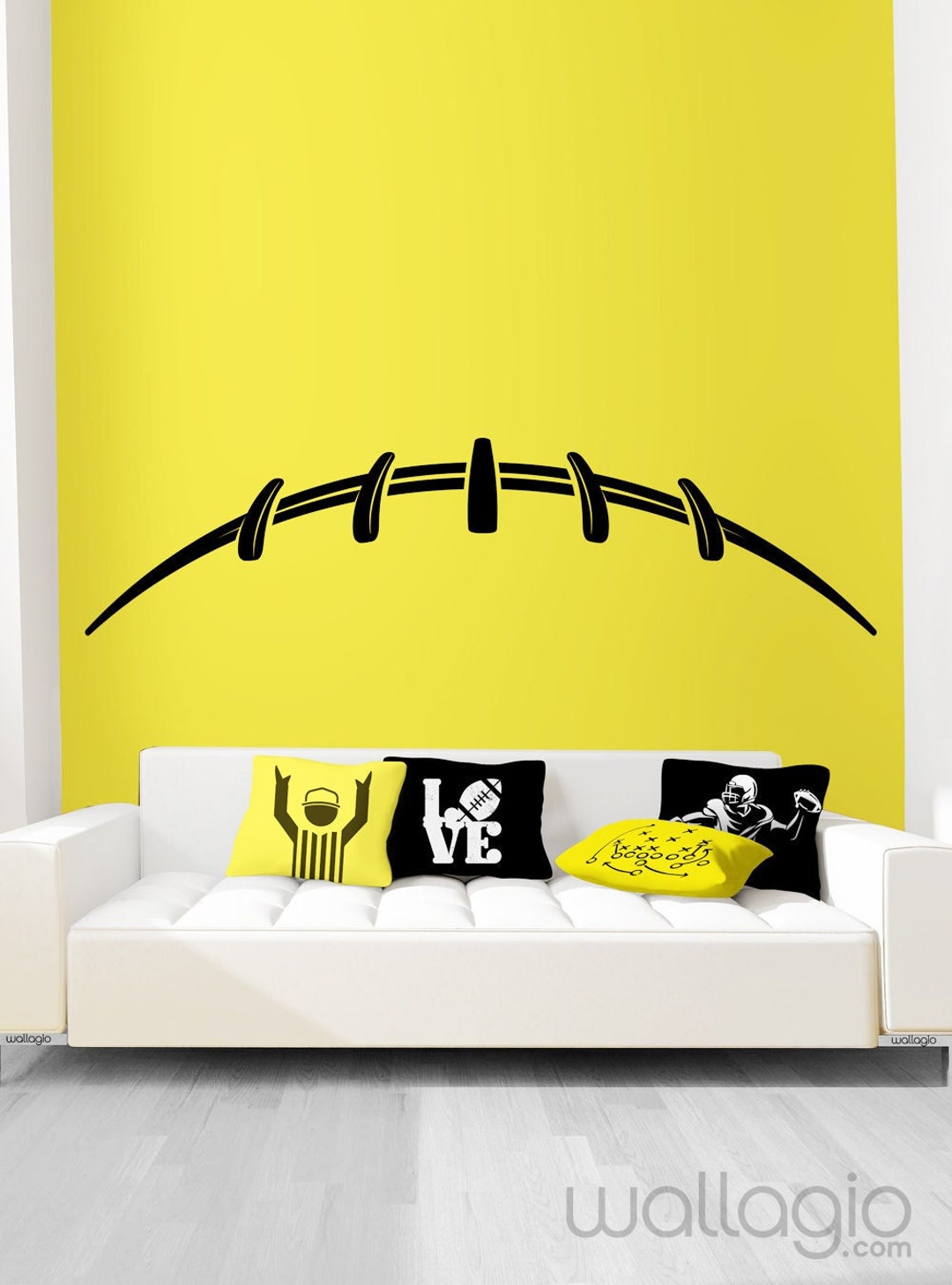 American Football Wall Decal Football Wall Sticker Decor Madden NFL
