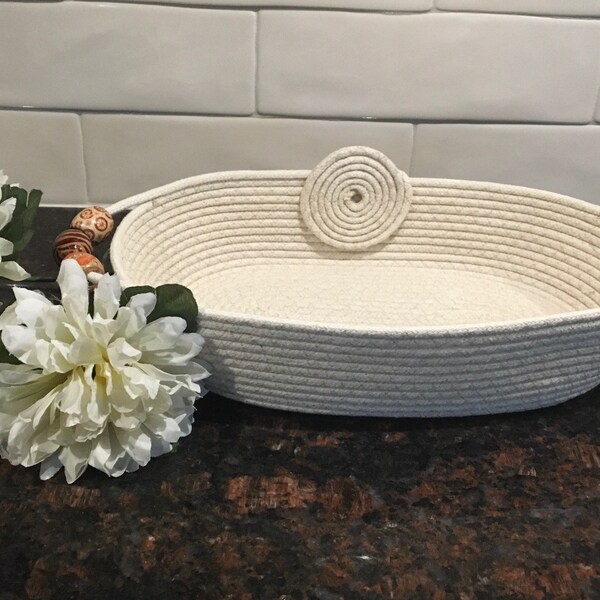 Coiled Fabric Basket Etsy