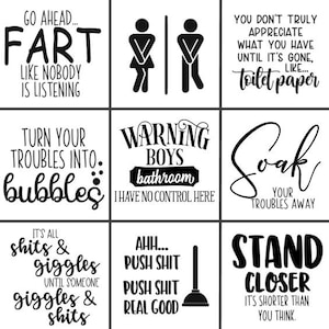 Funny Bathroom Signs, Wood Bathroom Sign, Bathroom Decor, Bathroom Humor, Framed Bathroom Sign, Farmhouse Bathroom, Bathroom Wall Decor