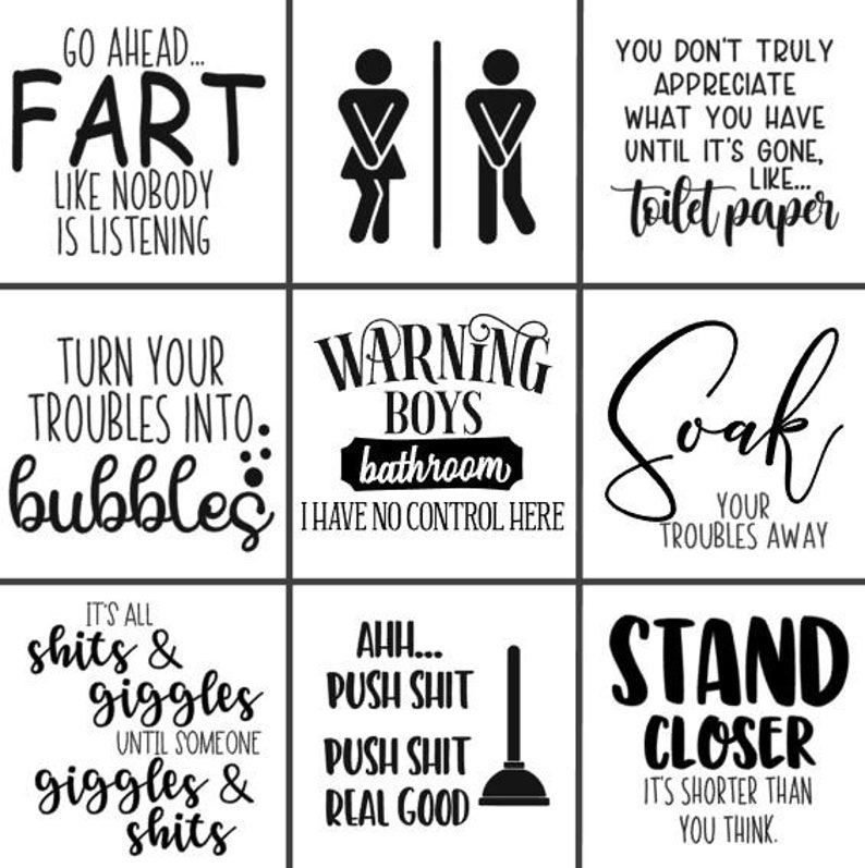 Funny Bathroom Signs, Wood Bathroom Sign, Bathroom Decor, Bathroom Humor, Framed Bathroom Sign, Farmhouse Bathroom, Bathroom Wall Decor