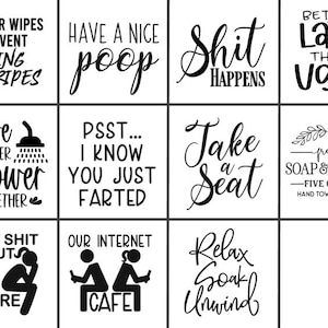 Funny Bathroom Signs, Wood Bathroom Sign, Bathroom Decor, Bathroom Humor, Framed Bathroom Sign, Farmhouse Bathroom, Bathroom Wall Decor
