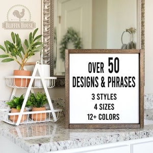 Funny Bathroom Signs, Wood Bathroom Sign, Bathroom Decor, Bathroom Humor, Framed Bathroom Sign, Farmhouse Bathroom, Bathroom Wall Decor