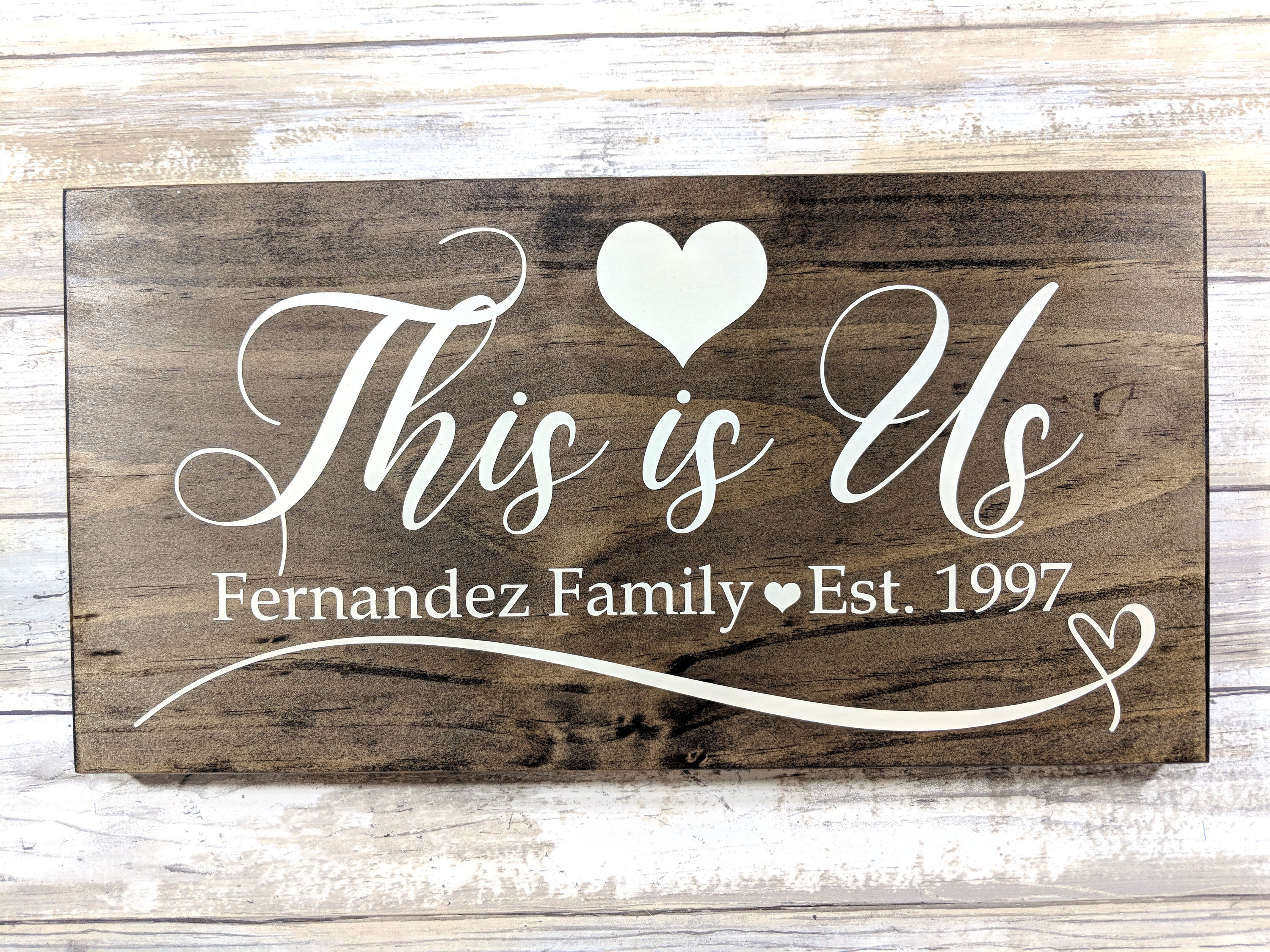 Custom This Is Us Wood Sign Rustic Wood Sign Farmhouse Sign Etsy