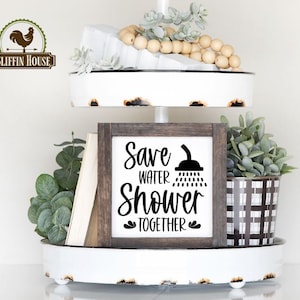 Funny Bathroom Signs, Wood Bathroom Sign, Bathroom Decor, Bathroom Humor, Framed Bathroom Sign, Farmhouse Bathroom, Bathroom Wall Decor