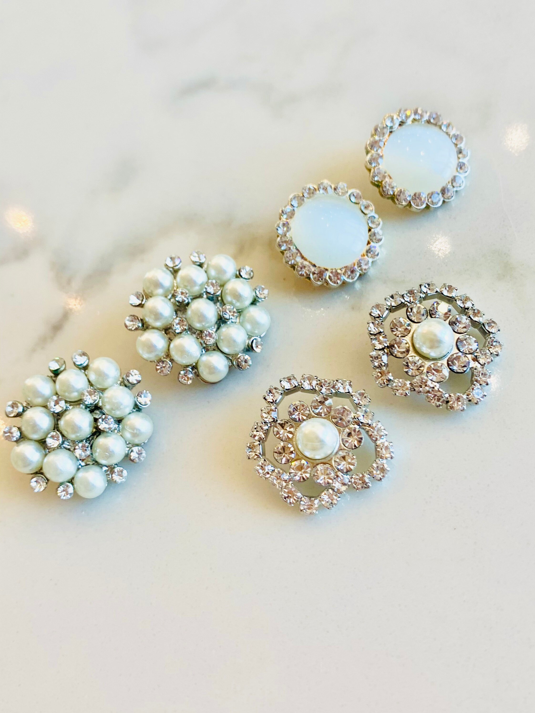 Wedding stud earrings vintage style crystal bridesmaids | Etsy