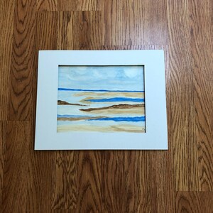 The shore in watercolor  8x10