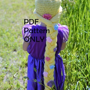 Crochet rapunzel hat clearance