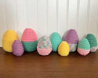 Crochet Rustic Easter Egg, Easter decor, spring decor