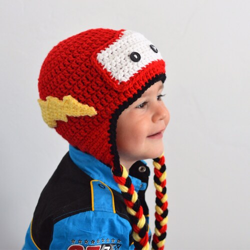 Crochet Lightning Mcqueen Hat Cars Hat Disney Hat Kids - Etsy