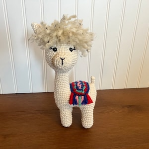 Crochet llama, llama amigurumi, crochet toy