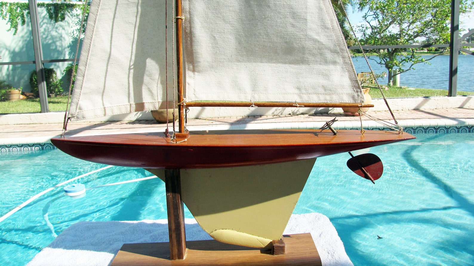 Keystone 19.5 antique 1930 restored model sailboat toy pond Etsy