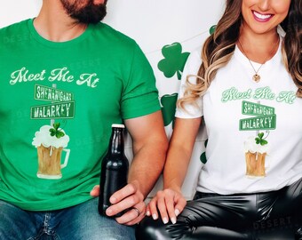 St. Patrick's Day Shirt | Shenanigans And Malarkey | Funny Irish Shirt | St Patrick's Day Gift | Lucky Shamrock Shirt | St Patrick's Day Tee