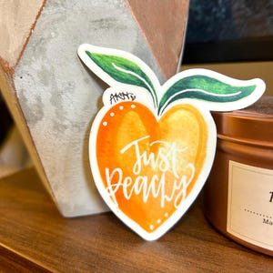 Just Peachy Sticker