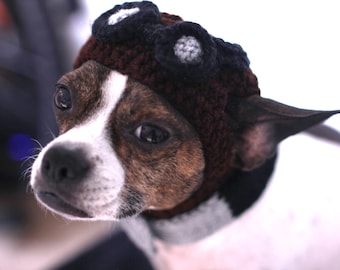 Aviator Dog Hat Cute Steampunk Dog Made to your order