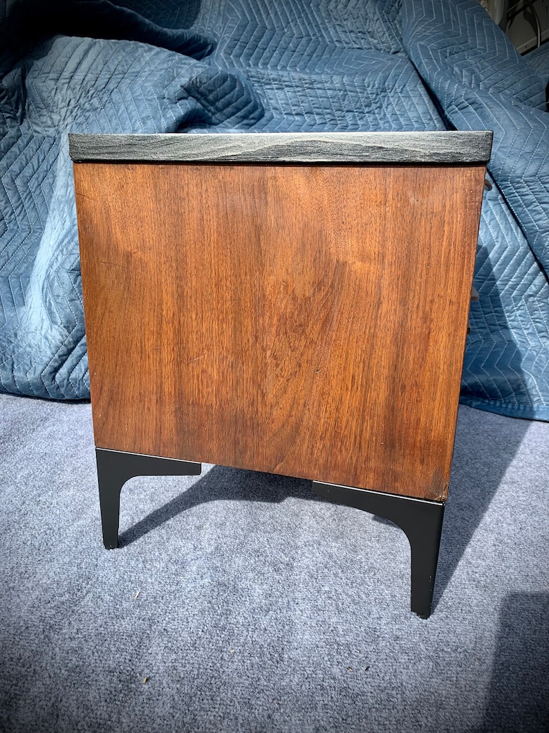 Pair MCM 50s1960s Reimagined and Refinished Pair of End Tables / Night