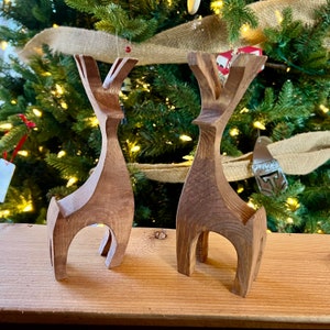 Handcrafted Wooden Deer