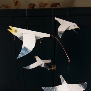 Seagulls Hand-cut Paper Mobile
