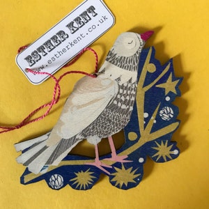 Peace Dove Wooden Decoration