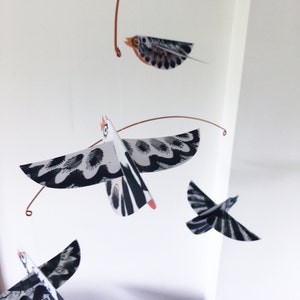 Colour Belly Black and White Paper Birds Mobile