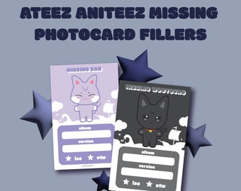 Ateez Aniteez Photocard Fillers (PDF)