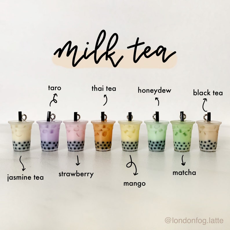 Boba Milk Tea Earrings Bubble Tea Earrings image 3