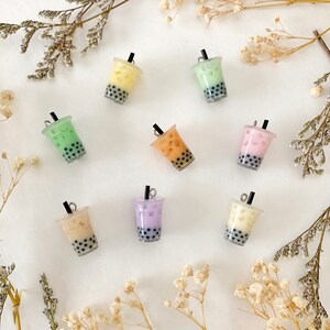 Boba Milk Tea Earrings Bubble Tea Earrings image 8