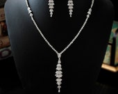 Elegant Evening Dress Jewelry Set, Wedding Jewelry Set, Earrings Necklace Set, Bridal Jewelry, Jewelry for Bride, Bridesmaid Jewelry Set.