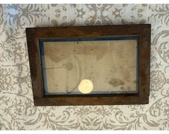 Antique Wooden Photography Negative Exposure Plate Frame 5"x7" Victorian